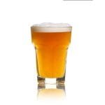 Pequeno, bem resistente e com a boca não muito fechada. Ideal para degustar cervejas de trigo e que não formem muita espuma.